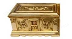 铜骨灰盒（铜制骨灰盒，铜棺式骨灰盒）